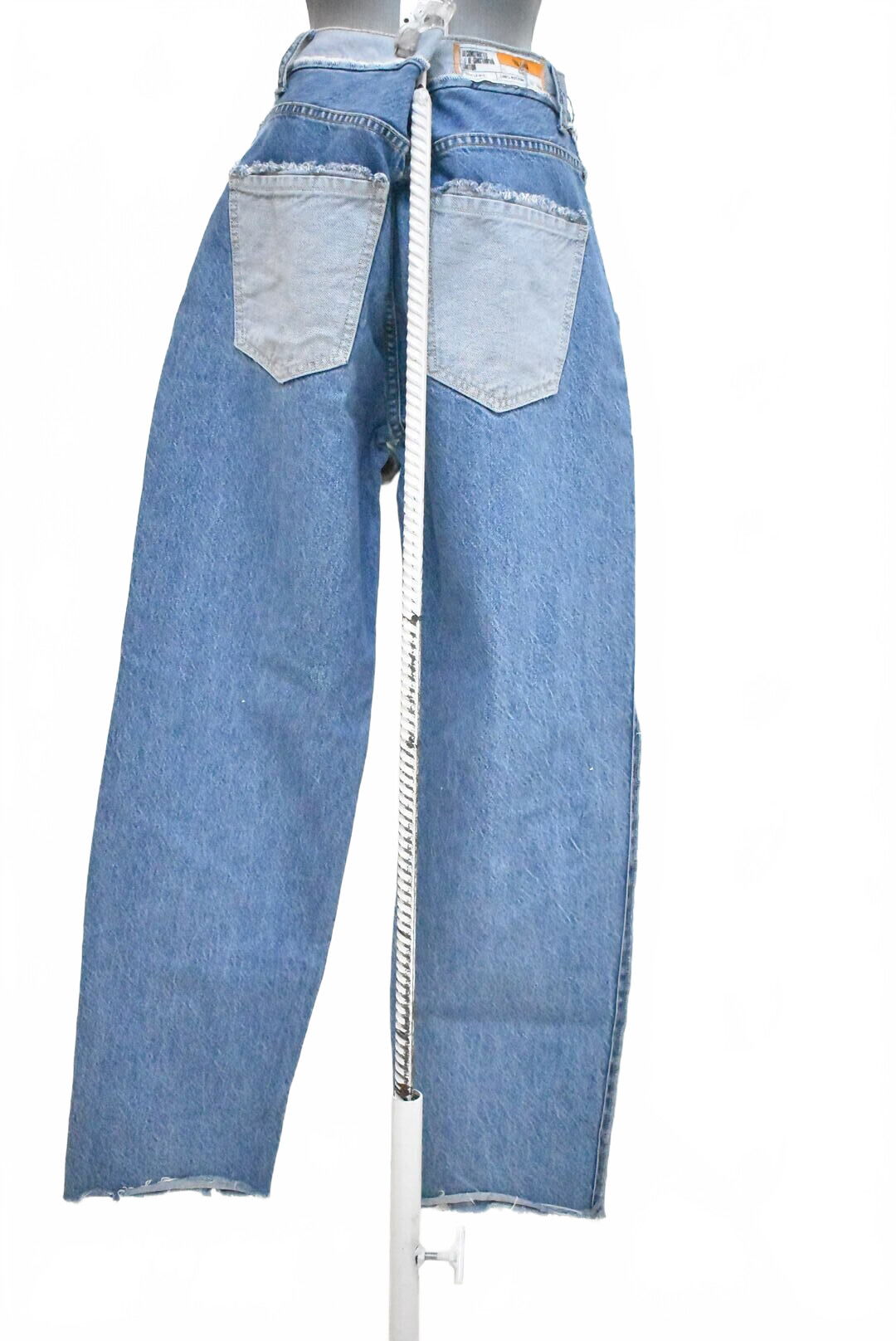 Dámske nohavice Bershka, farba denim, veľkosť M