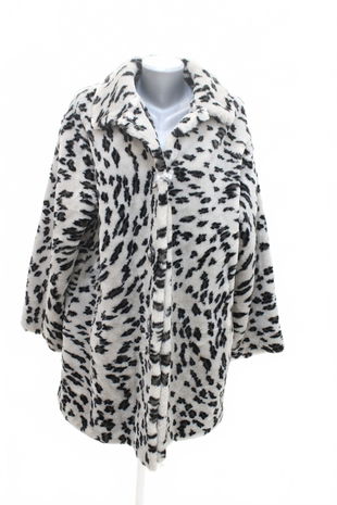 Dámsky zimný kabát Genesis, farba zvieracie vzory, veľkosť 38