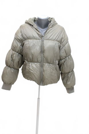 Dámska zimná bunda H&M, farba khaki, veľkosť M