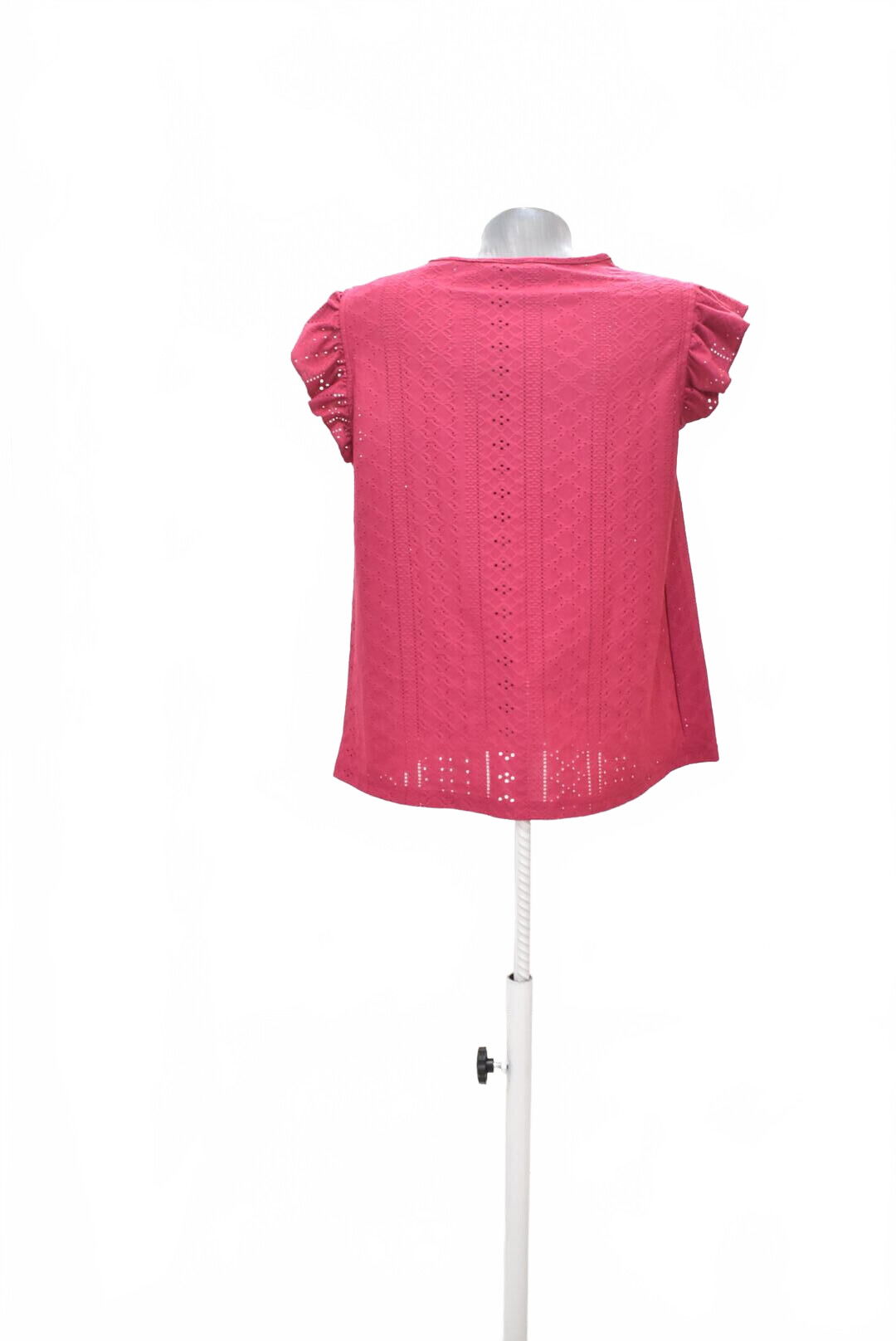 Dámske tričko Shein bez potlače, farba ružová, veľkosť 38