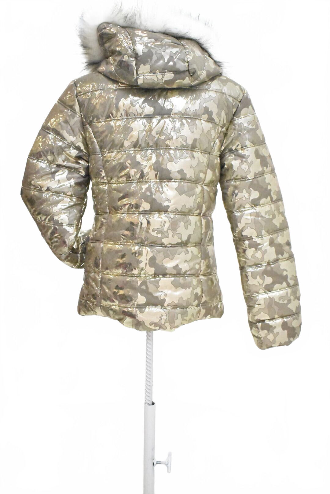 Dámska zimná bunda New Collection, farba zlatá, veľkosť M