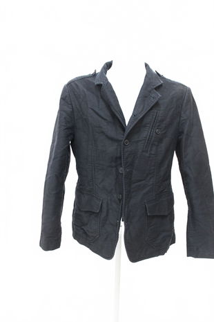 Pánský kabát Reserved, barva černá, velikost M