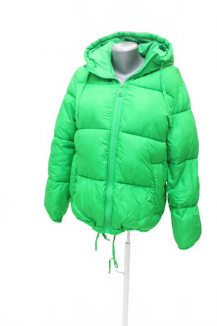 Dámska zimná bunda H&M, farba zelená, veľkosť XS
