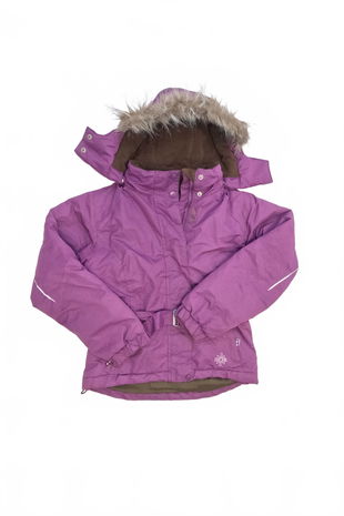 Dievčenská zimná bunda Tchibo, farba fialová, veľkosť 134