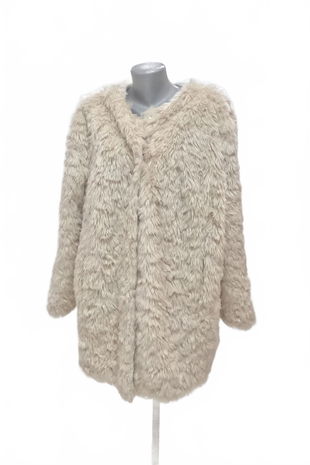 Dámský zimní kabát C&A, barva béžová, velikost 50