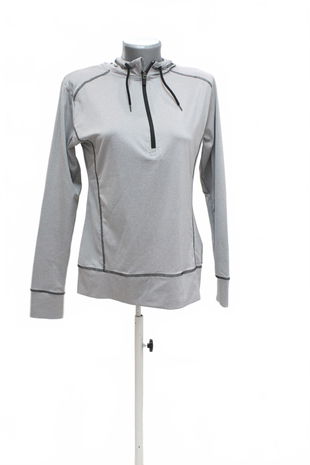 Dámska mikina Crivit bez potlače, farba sivá, veľkosť M