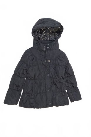 Dievčenská zimná bunda Marks & Spencer, farba čierna, veľkosť 7-8 r