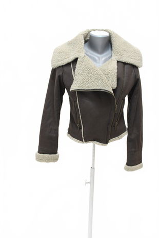 Dámska bunda Genesis, farba hnedá, veľkosť 38