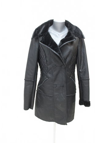 Dámský kabát Metrofive, barva černá, velikost XL