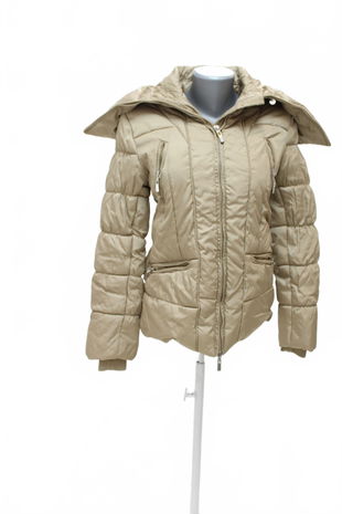Dámska zimná bunda Amisu, farba béžová, veľkosť 34