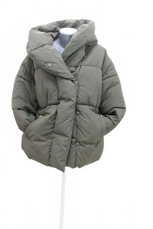 Dámska zimná bunda H&M, farba khaki, veľkosť 36