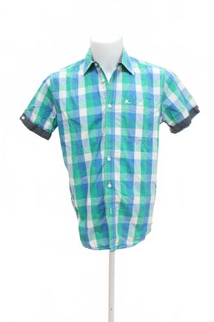 Pánská košile s krátkým rukávem Genesis, barva vzorovaná, velikost S