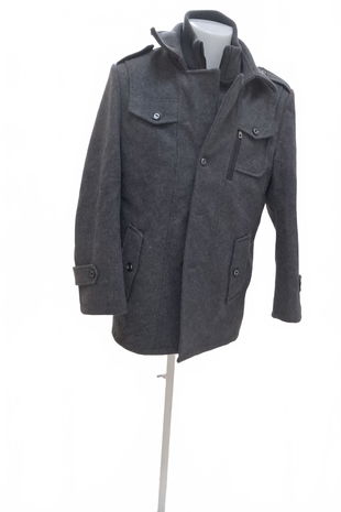 Pánský kabát Genesis, barva šedá, velikost S