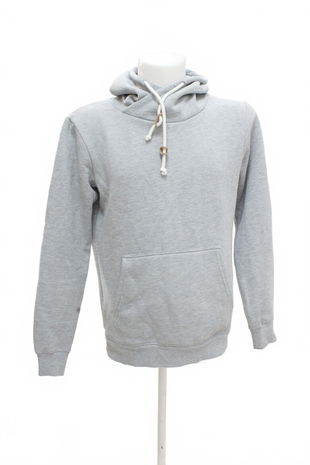 Pánská mikina Fsbn bez potisku, barva šedá, velikost M