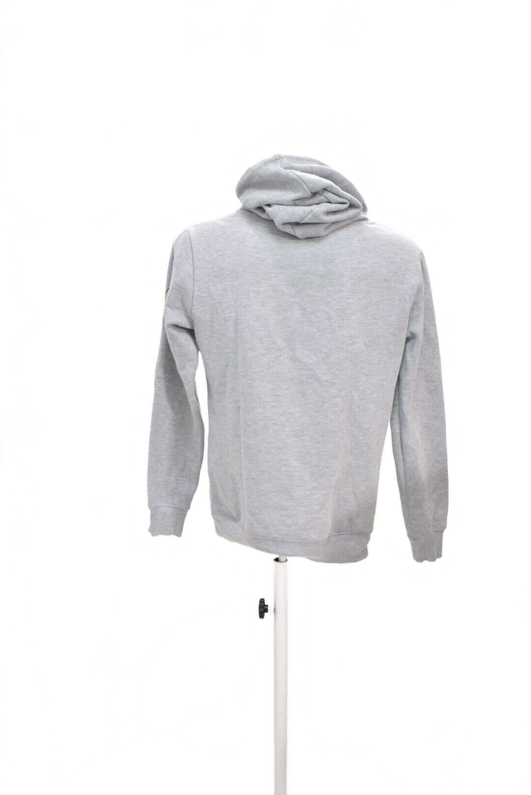 Pánská mikina Fsbn bez potisku, barva šedá, velikost M