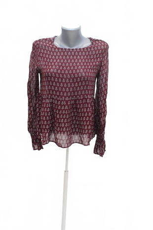 Dámske tričko Mango bez potlače, farba vzorovaná, veľkosť XS