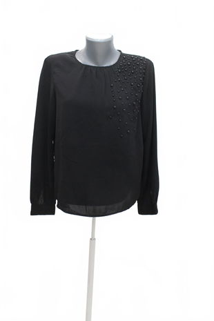 Dámske tričko Vero Moda bez potlače, farba čierna, veľkosť S