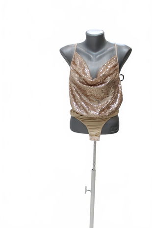 Dámske body Genesis, farba zlatá, veľkosť 38