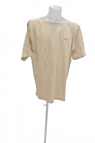 Pánské tričko Genesis bez potisku, barva béžová, velikost 4XL