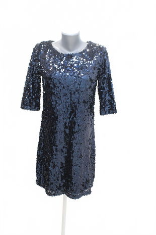 Dámske šaty Esmara, farba modrá, veľkosť 38