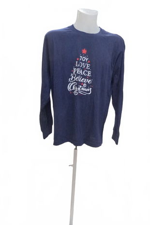 Pánské tričko Genesis s potiskem, barva modrá, velikost L