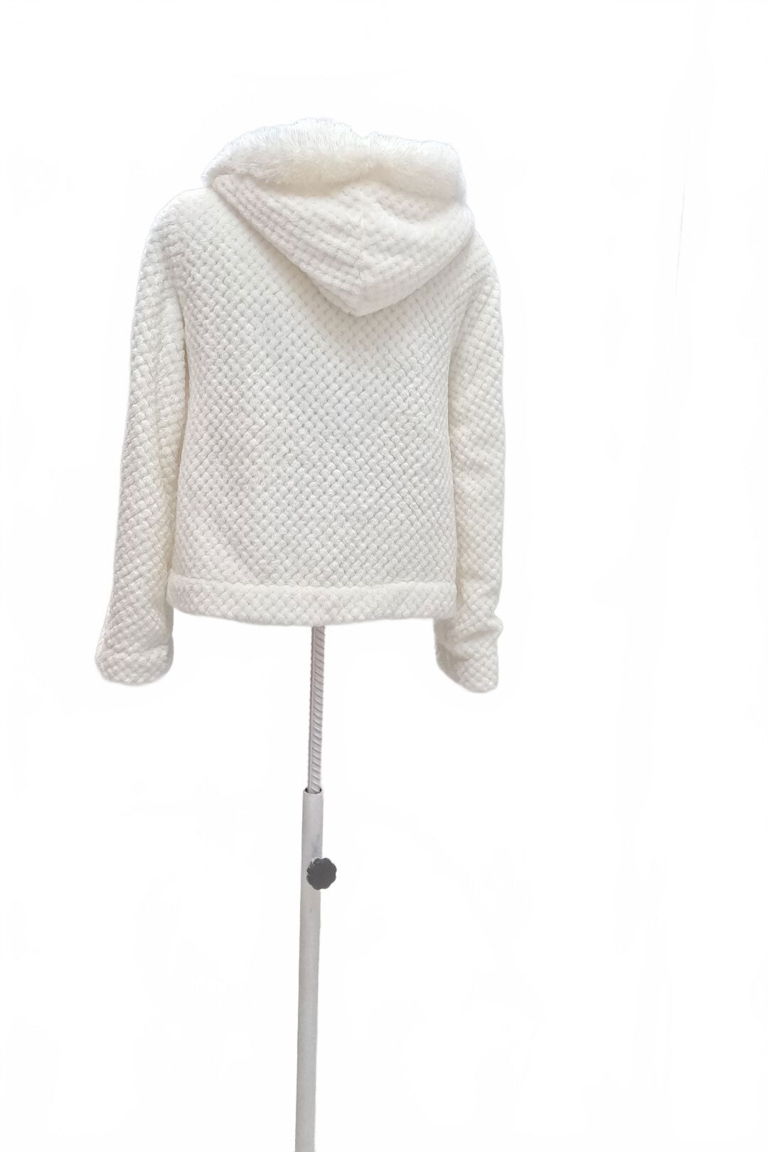 Dámska mikina Etam bez potlače, farba biela, veľkosť M