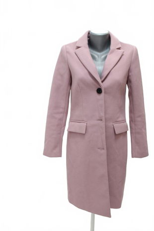 Dámsky kabát Sinsay, farba ružová, veľkosť XS