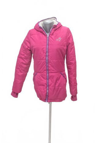 Dievčenská zimná bunda Y.f.k, farba ružová, veľkosť 170