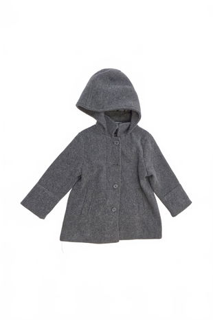 Dievčenský zimný kabát Genesis, farba sivá, veľkosť 98
