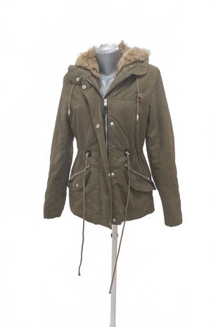 Dámska zimná bunda Clockhouse / Ckh, farba khaki, veľkosť 40