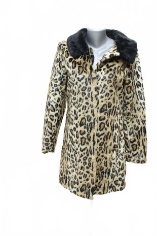 Dámsky zimný kabát F&F, farba zvieracie vzory, veľkosť 38
