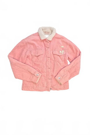 Dievčenská bunda Reserved, farba ružová, veľkosť 152