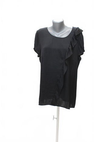 Dámske tričko Bonita bez potlače, farba čierna, veľkosť 44