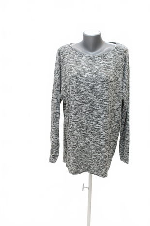 Dámské tričko Amisu bez potisku, barva šedá, velikost XL