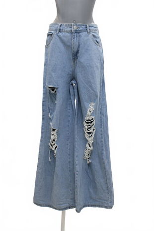 Dámske nohavice Cropp, farba denim, veľkosť 40