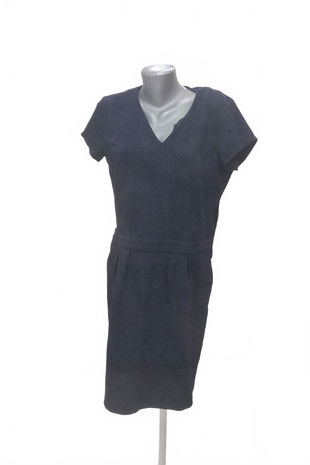 Dámske šaty Promod, farba modrá, veľkosť 42