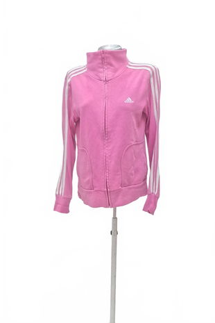 Dámska mikina Adidas bez potlače, farba ružová, veľkosť 42