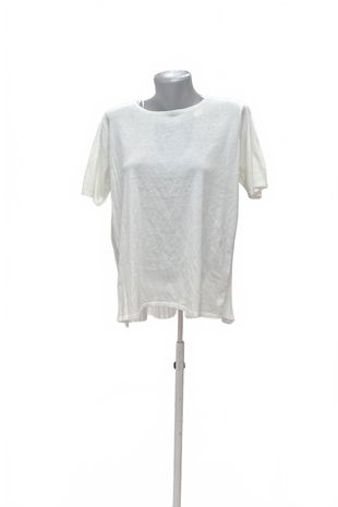 Dámske tričko Lindex bez potlače, farba biela, veľkosť L