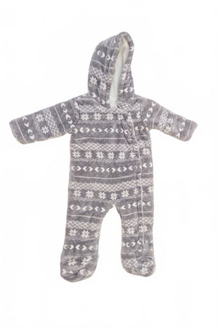 Dievčenská zimná kombinéza F&F, farba vzorovaná, veľkosť 6-9 m
