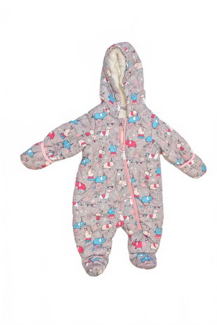 Dievčenská zimná kombinéza Genesis, farba vzorovaná, veľkosť 74