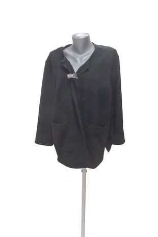 Dámský kardigan Laura Torelli, barva černá, velikost XL