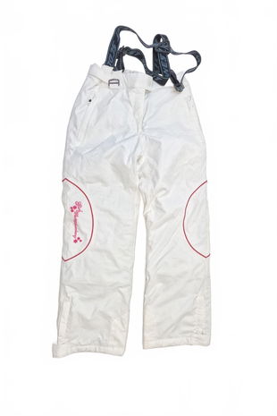 Dievčenské zimné nohavice Genesis, farba biela, veľkosť 140