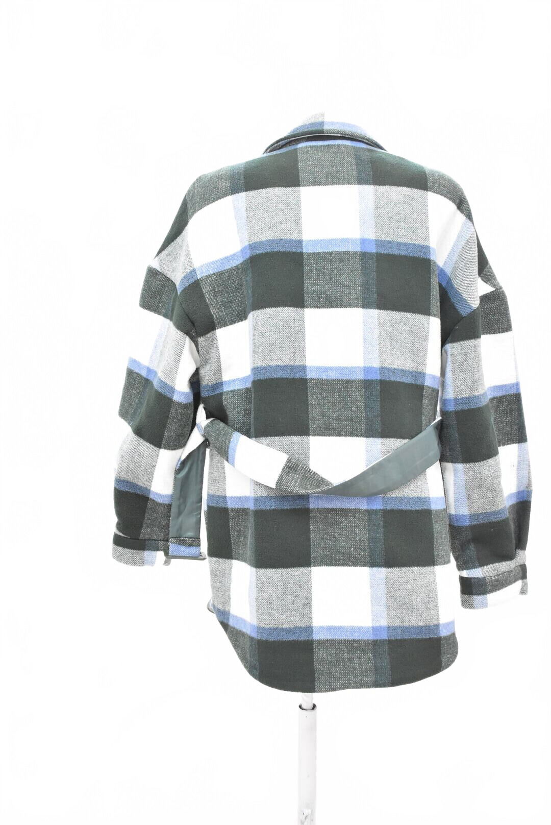 Dámsky zimný kabát Pieces, farba vzorovaná, veľkosť M