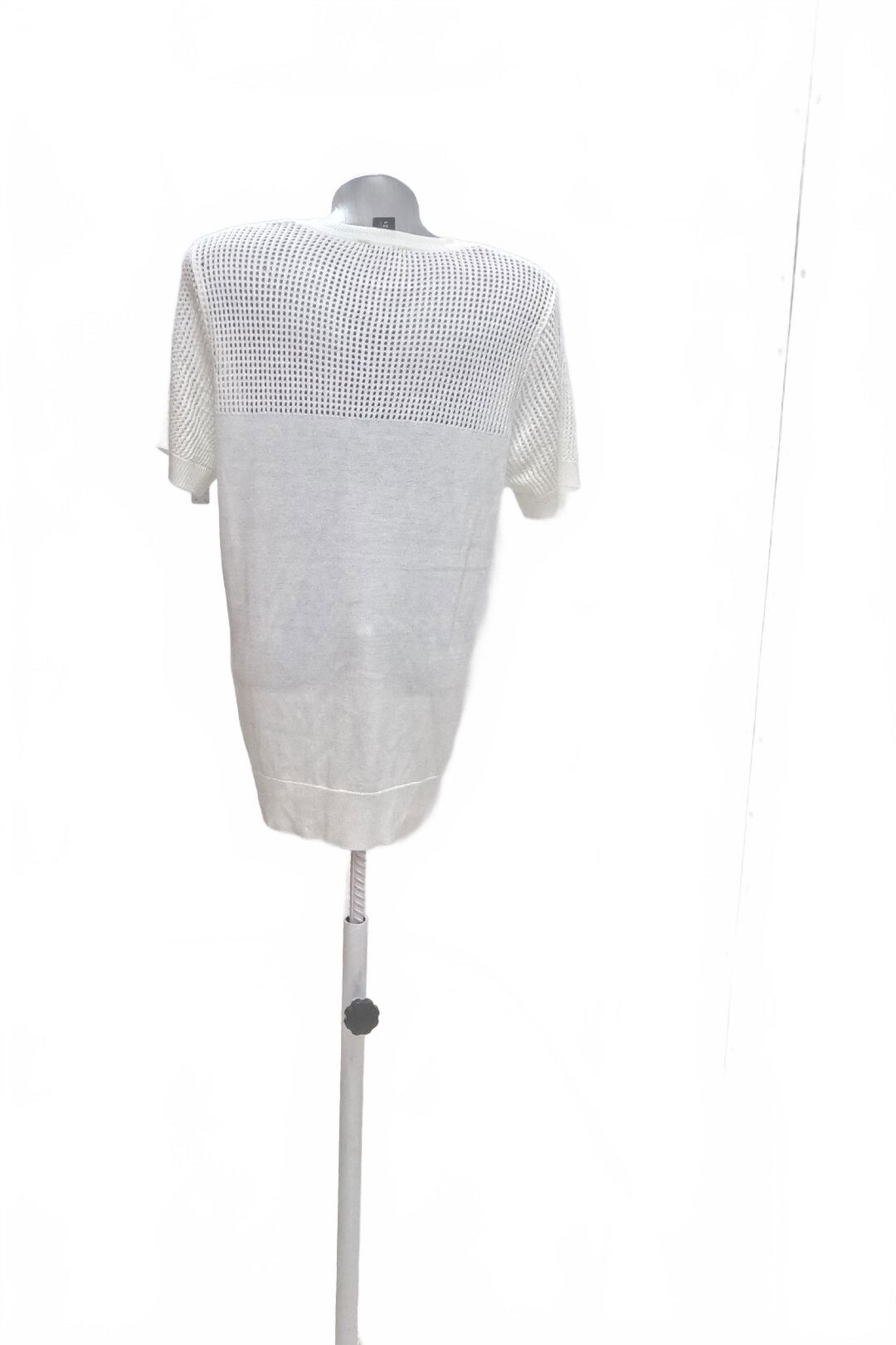 Dámske tričko Lindex bez potlače, farba biela, veľkosť L