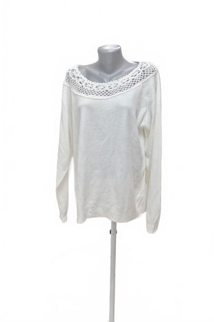 Dámsky sveter Blancheporte, farba biela, veľkosť L