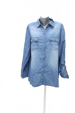 Dámská halenka John Baner, barva denim, velikost 48