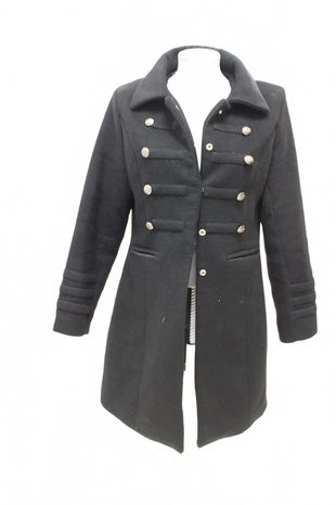 Dámsky kabát Fisherfield, farba čierna, veľkosť 38