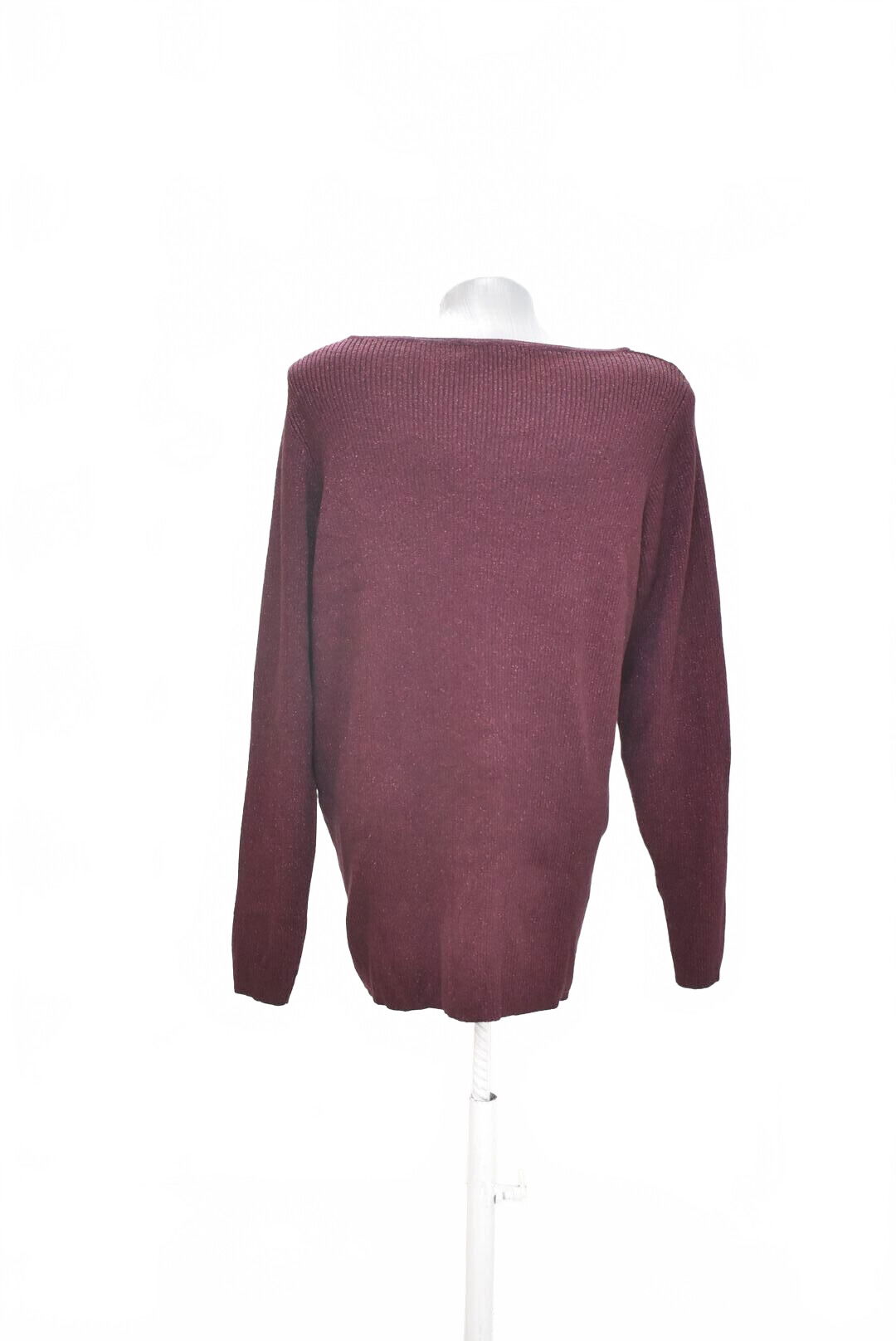 Dámské tričko F&F bez potisku, barva bordó, velikost 50