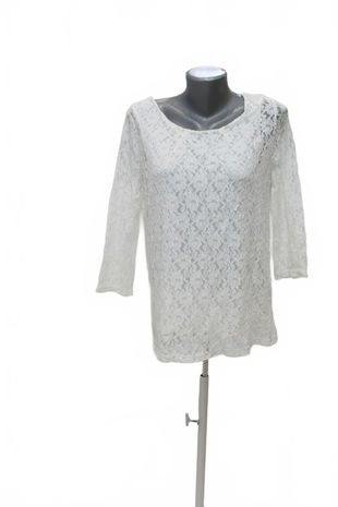 Dámske tričko Yessica bez potlače, farba biela, veľkosť L