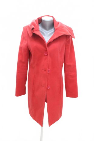 Dámsky kabát F&F, farba červená, veľkosť 40